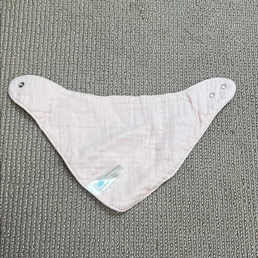 Cloud Island Soft Pink Baby Bib